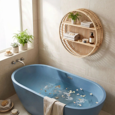 etagère bambou salle de bain nordica entretien facile