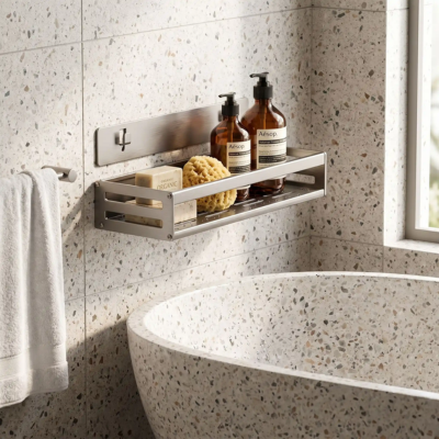 étagère murale pour salle de bain agréable matin 