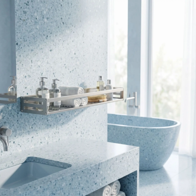 étagère murale pour salle de bain décoration moderne 