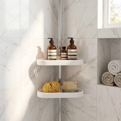étagère salle de bain espace organisé
