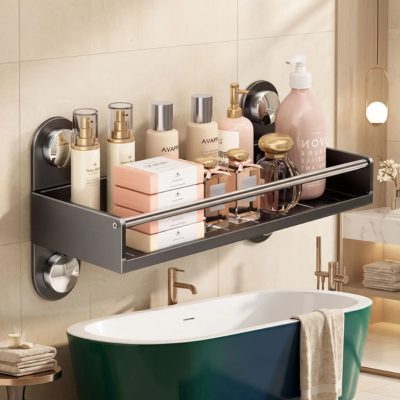 étagère salle de bain sans percer adelia résiste l'humidité.