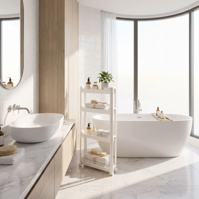 étagères pour salle de bain maya sans perçage