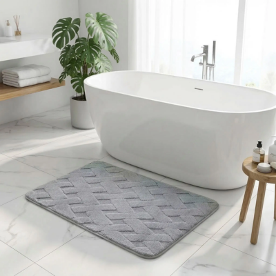 grand tapis de salle de bain moderne élégante