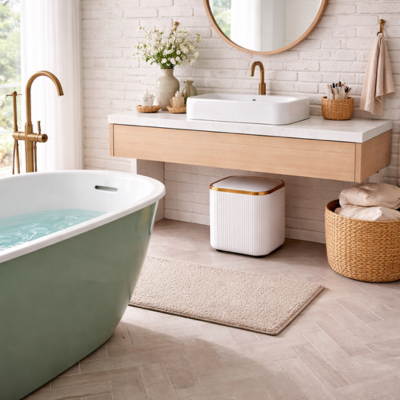 mini poubelle de salle de bain change tout