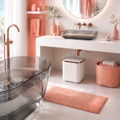 mini poubelle de salle de bain corbeille doré