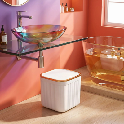 mini poubelle de salle de bain design esthétique 