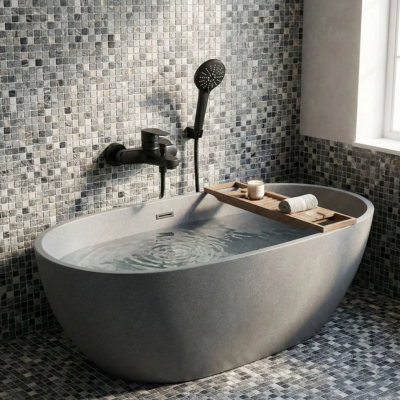 mitigeur douche noir résiste trace doit