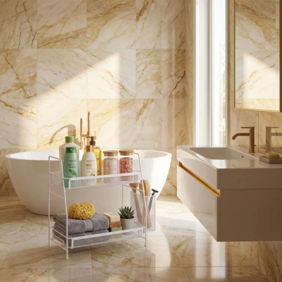 petite étagère salle de bain antirouille trouve place