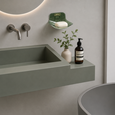porte savon mural design apaisant