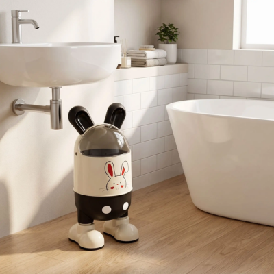 poubelles salle de bains design s'intègre parfaitement