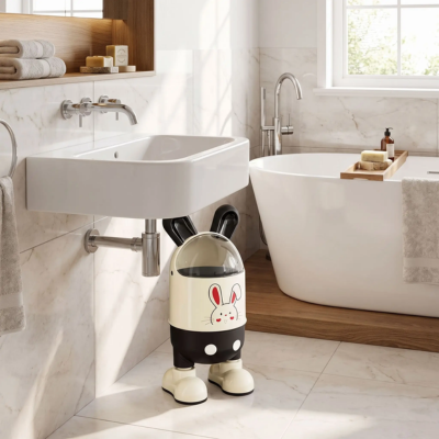 poubelles salle de bains design style moderne