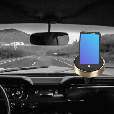 support téléphone voiture magnétique parfaitement maintenu