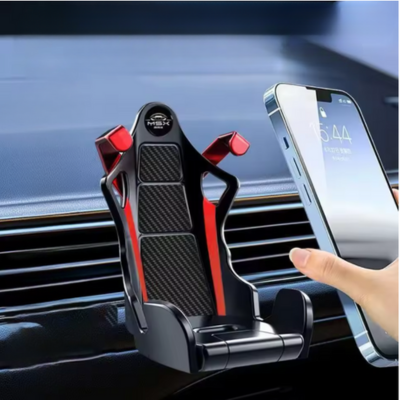 support téléphone voiture ventilation couleur rouge stimulante