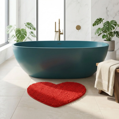 tapis salle de bain antidérapant fini trace humide
